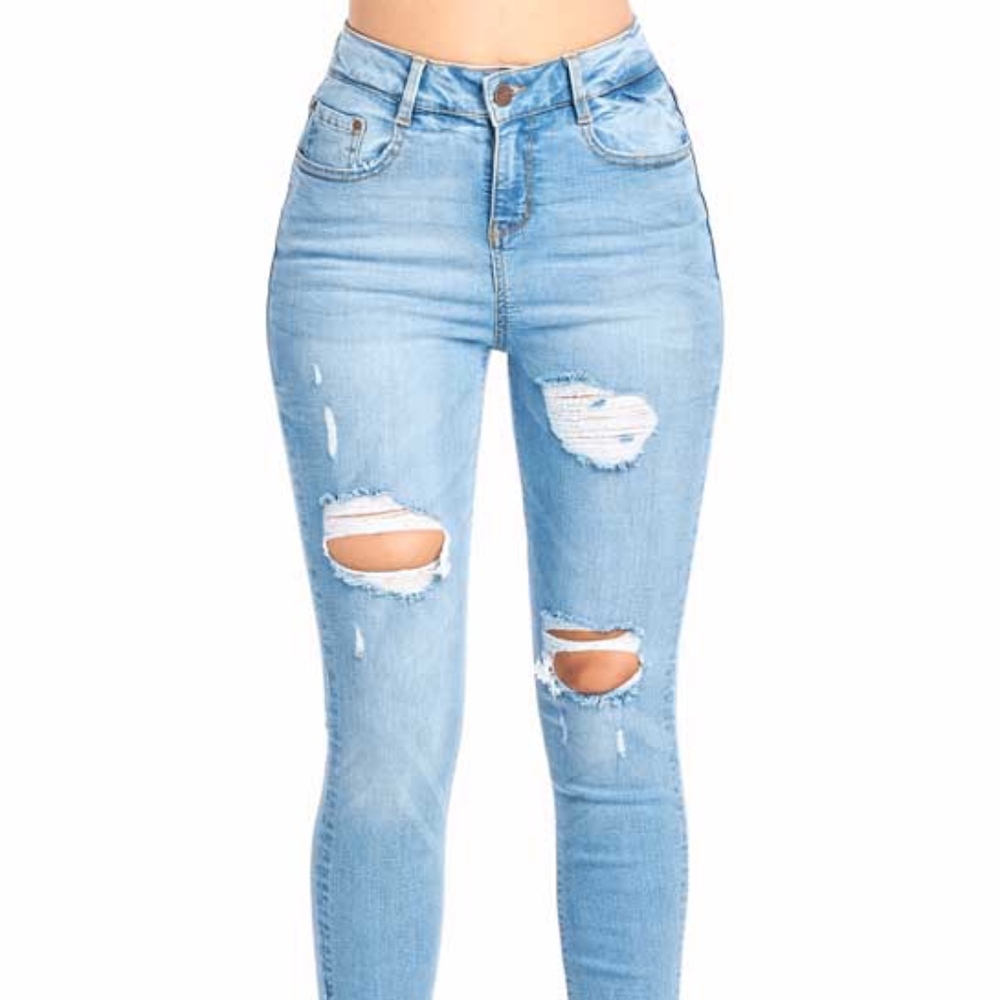 👖Distressed & Stretchy Skinny Jeans 👖 - Picture 4 of 8